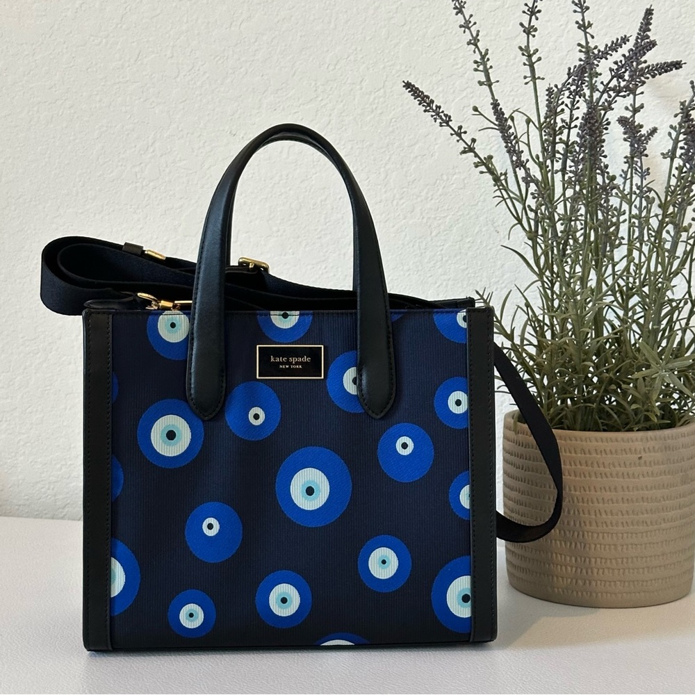 Kate Spade Manhattan Evil Eye Jacquard Small Tote Bag 😍